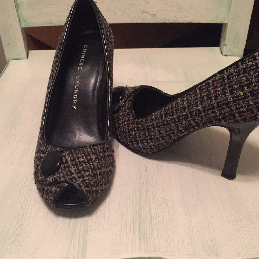 Chinese Laundry peep toe heels